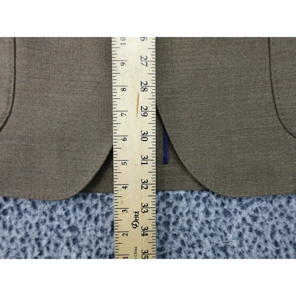 Kroon Sport Coat Mens 46L Brown Good 100% Wool Bono 2 Two Button Blazer